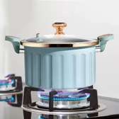 Casserole antiadhésive aluminium avec couvercle verre