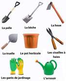Kit outils jardinage complet pelle bêche cisailles gants