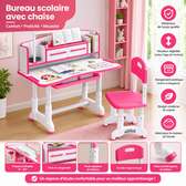Bureau Scolaire Enfant avec Chaise Réglable