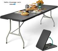 Table Pliante Noire – 180 cm