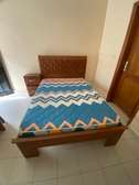 Lit bois 2 places avec matelas et 2 chevets