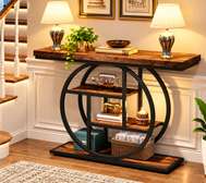 Console d’entrée avec étagères de rangement