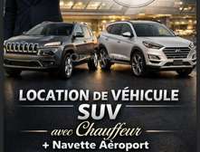 Location SUV avec chauffeur et navette