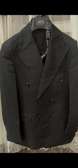Veste noire double boutonnage coupe ajustée