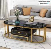 Table basse de salon design marbre