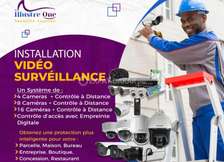 Camera de vidéo surveillance 4-16 caméras biométrique