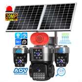 Camera solaire avec double plaque 4G  4 objectifs