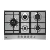 PLAQUE 5FEUX ENCASTRABLE BEKO 90X60 A GAZ INOX HIAL75235SX