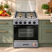 CUISINIERE GREEN 4FEUX 50X50 A GAZ GRIS GN50G