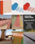 Grillage orange de délimitation de chantier