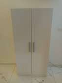 Armoire deux battants blanche en bois tres solide