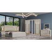 CHAMBRE A COUCHER ARMOIRE 6BATTANTS 5PIECES BEIGE MC628H