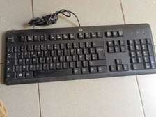 Clavier filaire HP AZERTY USB noir bureau maison