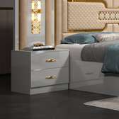 CHAMBRE A COUCHER 6BATTANTS 5PIECES BLANC MC612