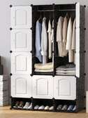 Armoire de rangement 3 battants en plastique