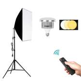 Kit éclairage studio LED télécommande softbox réglable