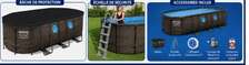 Bestway Power Steel 550x280x122 cm piscine tubulaire rotin