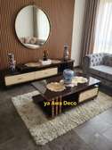 Meuble TV et table basse Marron Beige