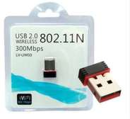 Carte réseau USB WiFi 802.11n 300 Mbps compacte noire