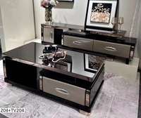 ENSEMBLE MEUBLE TV ET TABLE BASSE BRILLANTE