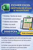📦 Fichier Excel – Gestion de Stock & Inventaire (Automatisé)