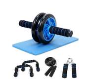 Kit Musculation 5 en 1 Ab Roller + Accessoires Fitness