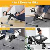 Vélo d'exercice 4 en 1 compact noir et gris portable