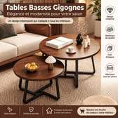 tables basses gigognes rondes