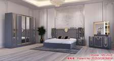 MC620 ensemble chambre moderne blanc et doré
