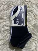 Converse Lot 3 Chaussettes Basses Noires Taille Unique