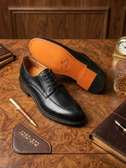 Chaussures cuir noir habillées semelle cousue