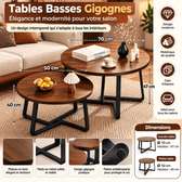 Tables Basses Gigognes Bois et Métal