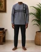Ensemble costume africain (chemise + pantalon)