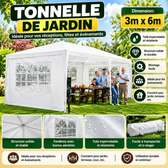 Tente de Réception 3x6 m Blanche