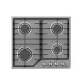 PLAQUE 4FEUX ENCASTRABLE ROCH 60X60 A GAZ SHINY RBH60FIE