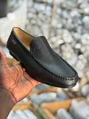 Mocassins cuir noir confort souple élégant