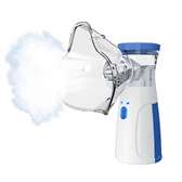 Inhalateur nébuliseur portable blanc et bleu léger
