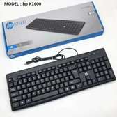 Clavier Filaire USB HP K1600 Noir (Modèle : K1600)