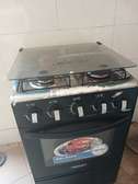 Nexon cuisinière gaz 4 feux noir avec four