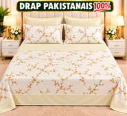 Drap pakistanais 100% coton double motif floral