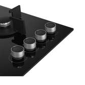 PLAQUE ENCASTRABLE 4FEUX BEKO 60X60 A GAZ NOIR CERAMIQUE