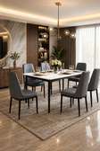 TABLE A MANGER 6PLACES 160X90 GRIS