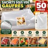 Sachets Sous Vide Gaufrés 25 × 35 cm – 50