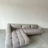 Canapé d'angle beige 4-5 places design moderne "NEUF"