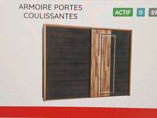 Armoire coulissante 2 battants Sirus