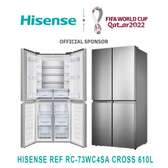 REFRIGERATEUR 500LITRES HISENSE SIDE BY SIDE 4PORTES