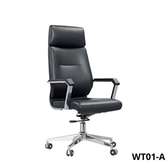 Chaise bureau cuir noir WT01-A