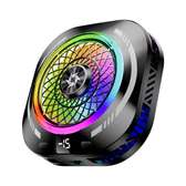 Ventilateur portable RGB noir compact avec affichage
