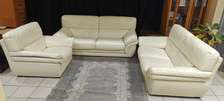 SALON CUIR BEIGE