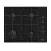 PLAQUE BEKO ENCASTRABLE 60X60 A GAZ NOIR HIGG64123SBL